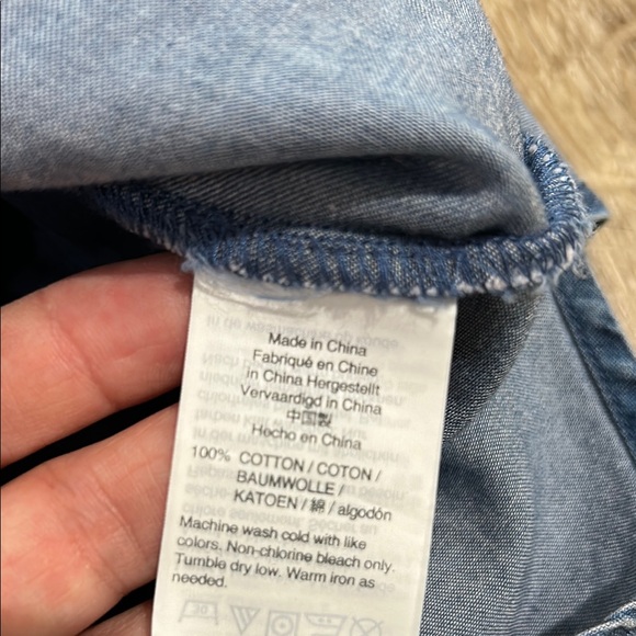 NWT - J. CREW MERCHANTILE 100% Cotton Chambray Denim Pocketed Shirt Dress - Picture 6 of 10